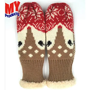 Winter Gloves Knitted Woman Gloves Soft Thick & Extremely Warm Mittens
