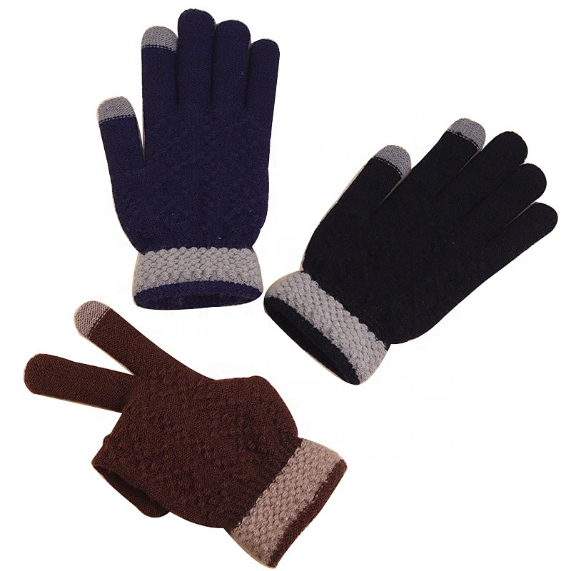 Men Anti Slip Touchscreen Magic Knit Gloves Driving Cycling Winter Gloves