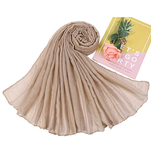 Fashion wild metal chain covered ladies sunscreen shawl tr cotton women tie dye scarf