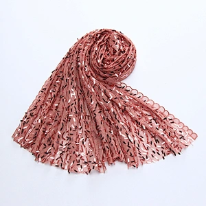 Hijab Factory High-End Muslim Womens Solid Color Soft Chiffon Dubai Instant Shawl Maxi Hijab