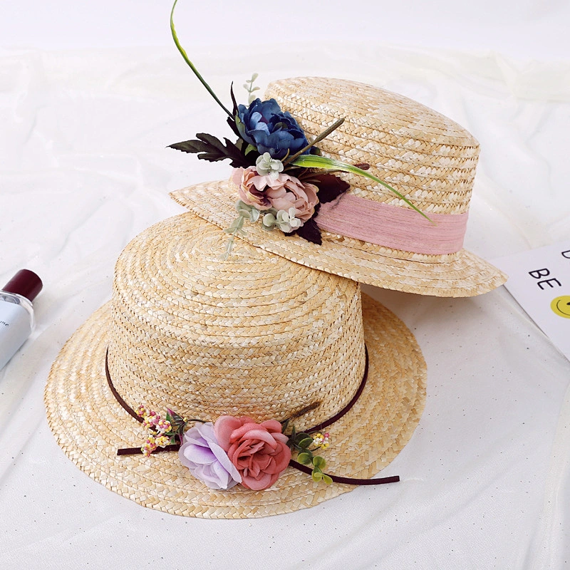 pure raffia hats Women's Wide Brim Summer Beach Sun Straw Hats