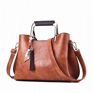 New custom fashion design ladies handbag woman shoulder bag pu leather tote bag