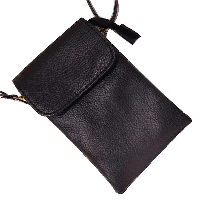 New fashion mini shoulder bag wallet pu leather crossbody cell phone bag