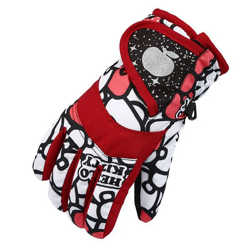 New Style Kids Children Outdoor Ski Snowboarding Gloves Winter Warm Waterproof Gloves