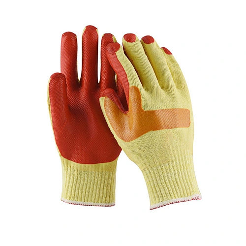 High Quality PVC Glue Dipping Gloves Anti Slip Safety Industrial Working Gloves
