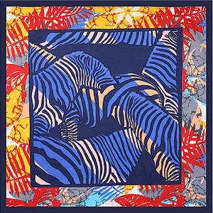 Women neck tie bag silk scarf 60 * 60cm sunscreenscarf twill silk square printed scarf