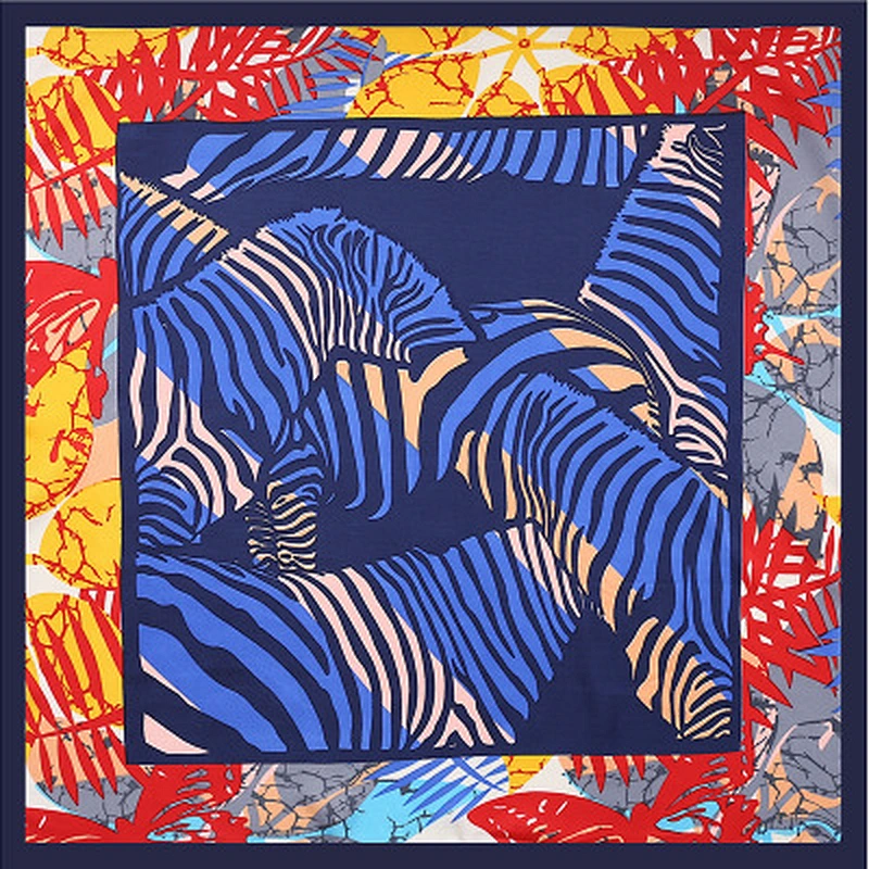Women neck tie bag silk scarf 60 * 60cm sunscreenscarf twill silk square printed scarf