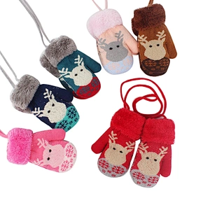 Best Selling Christmas Gift Children Winter Warm Knit Gloves