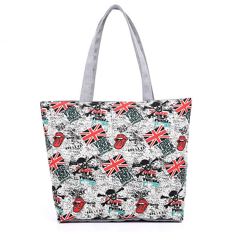 Wholesale Shoulder Promotional Women Custom Print Canvas Tote Bag
