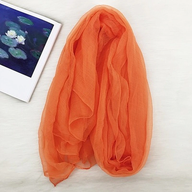 Simulation silk crocodile wrinkle sunscreen shawl brand plain beach silk scarf shawl