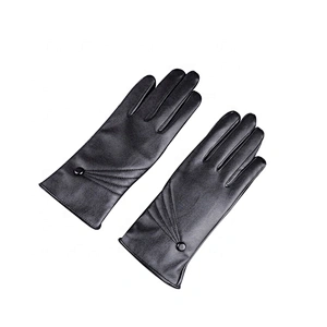 Fashion Leather Gloves Touchscreen Winter Warm Gloves For Lady
