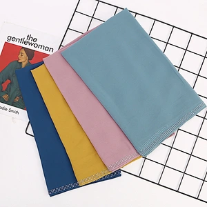 Hot diamond solid color sunscreen scarf head turban chiffon hijab muslim for women