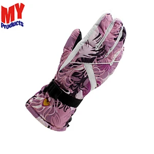 Custom Snow Winter Kids Ski Gloves Waterproof Ski Children Sport Gloves