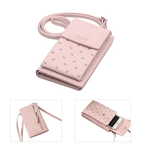 2020 new multifunctional printed ladies wallet mini crossbody phone pouch  bag