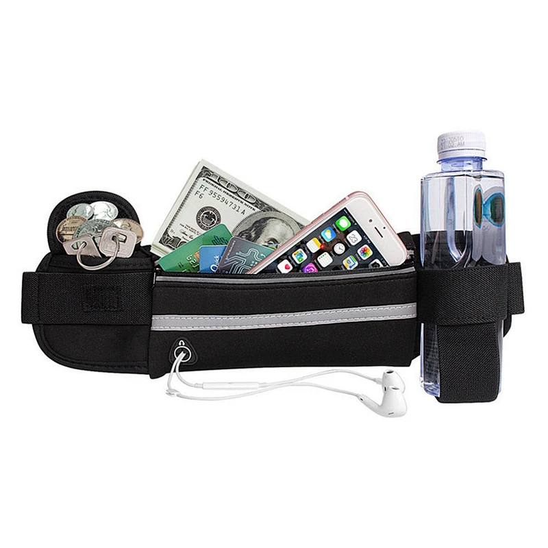 New style running waist pack fanny bags sport bag with adjustable belt