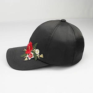 spring summer day Korean ladies outdoor travel trucker hats fashionable flower powder baseball caps