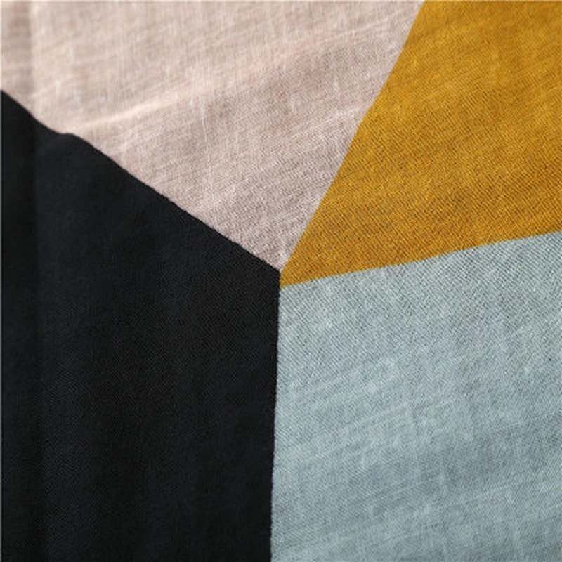 Women's elegant color matching wild long shawl soft voile square shawl scarf