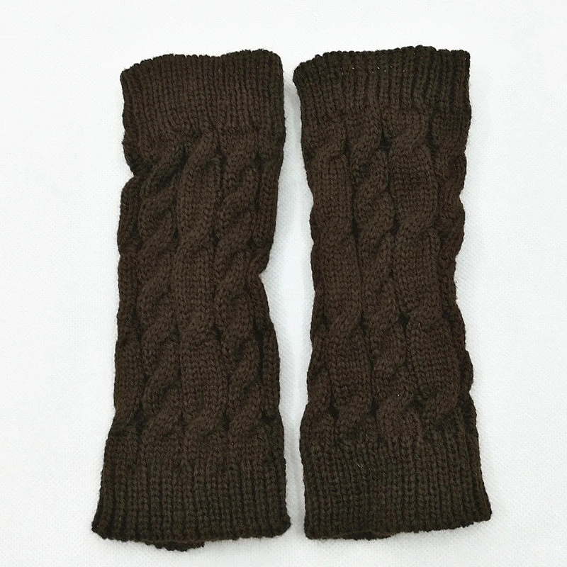 Women's Warm Gloves Knitted Thermal Half Finger Winter Glove