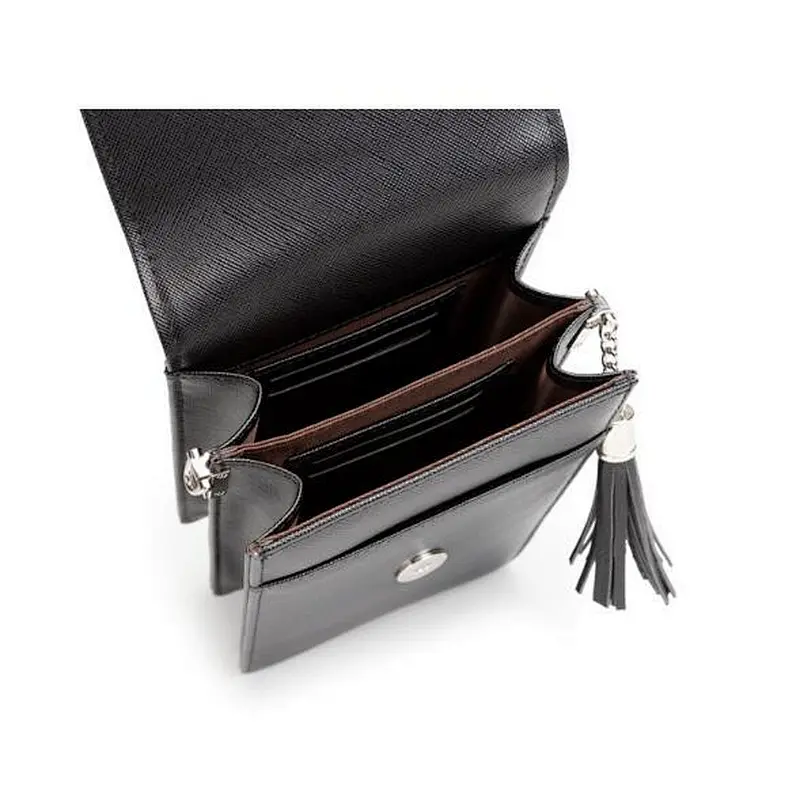 Ladies pu large capacity shoulder Multifunction tassel crossbody wallet phone  bag