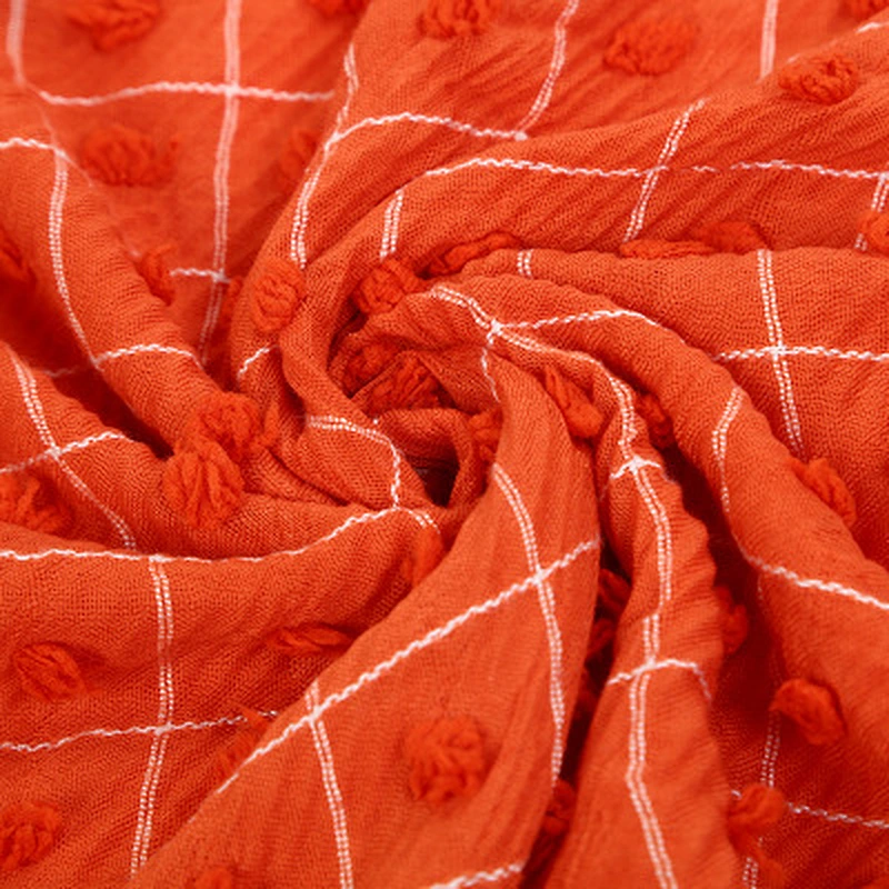 Multicolor optional female creased plaid soft muslim wool cashmere scarf winter women