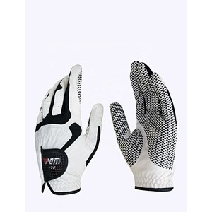 Custom Logo Anti-slip Left Hand Golfers Microfibre PU Leather Golf Gloves