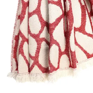 Stylish lazy rabbit fur pocket with long warm stone pattern women lady winter shawls  cashmere scarf