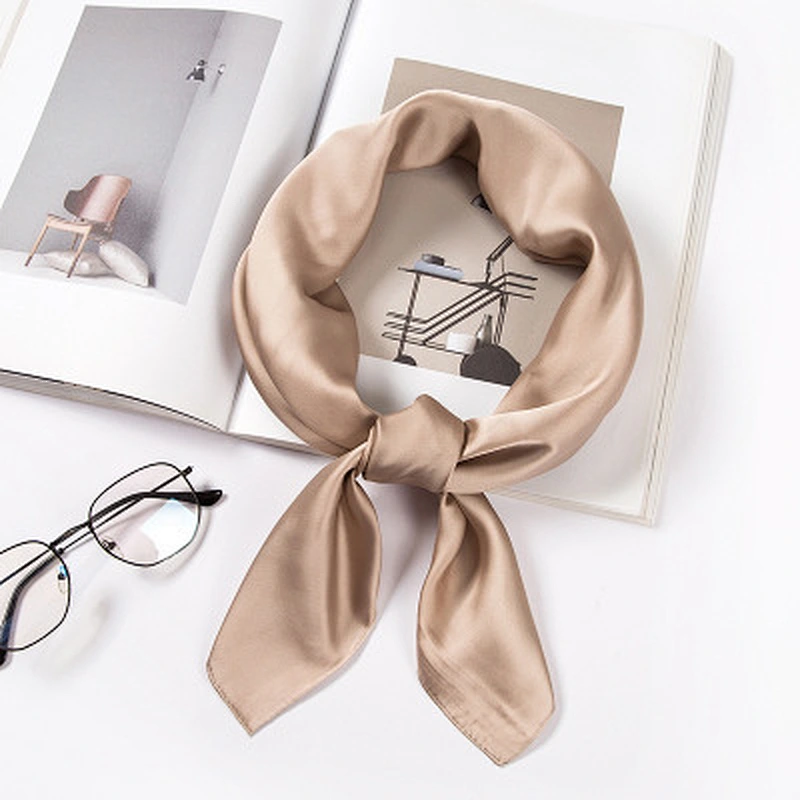 New spring female retro 70x70 square sunscreenscarf soft lady scarf silk scarf solid color