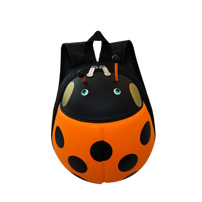 2019 New Fashion Ladybug Children Backpack Kids Toddler Hard Shell School Backpack