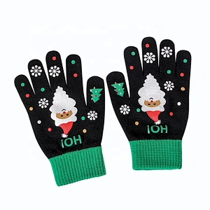 Newest Selling Unisex Christmas Custom Gloves Touch Screen Gloves Winter Outdoor Warm Gloves