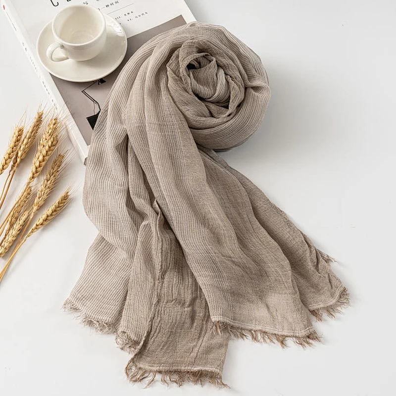 2020 New Fashion Gradient Wholesale Customized cotton modal hijab scarf