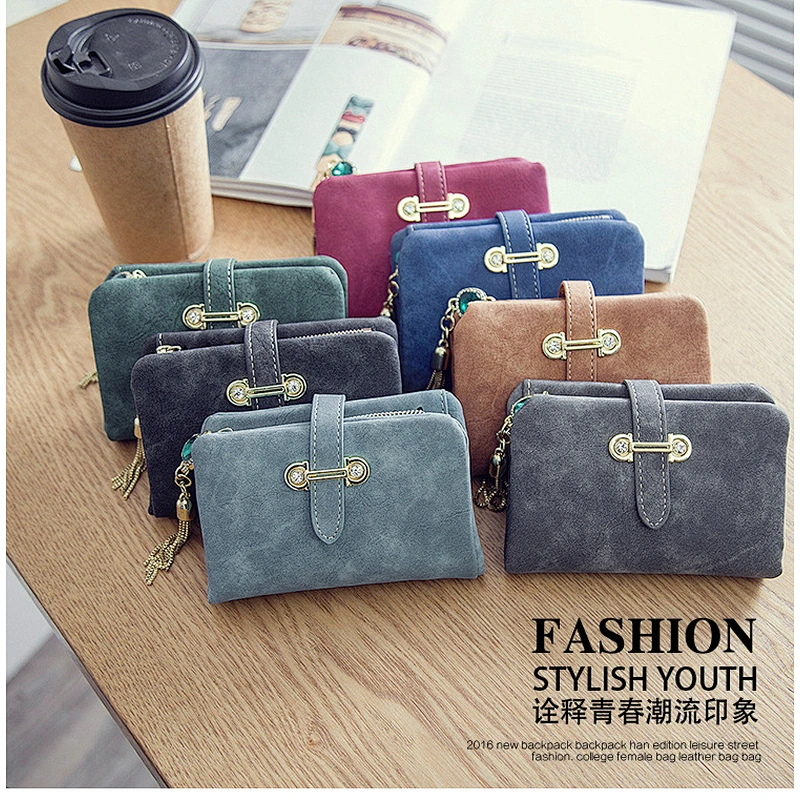 2019 Hot Selling Custom Mini Fashionable PU Wallet Hand Purse For Women