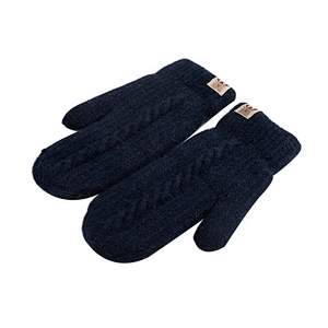 Winter Fashion Outdoor Keeping Warm Thick Gloves Wool Knitted Mittens Gloves for woman