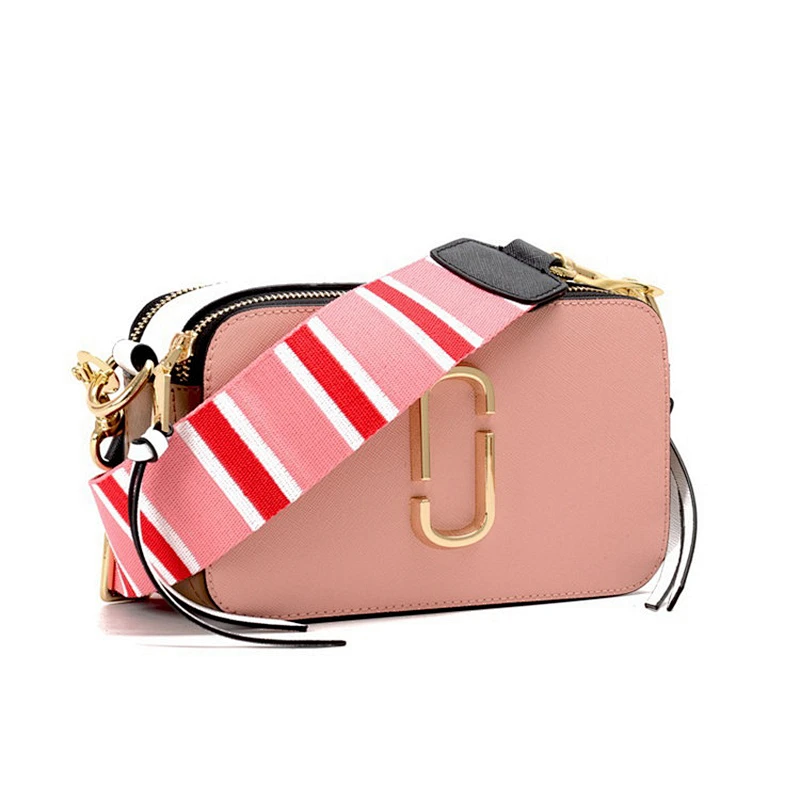 New Fashion PU Leather Wide Strap Women Shoulder Bag Camera Crossbody Handbags
