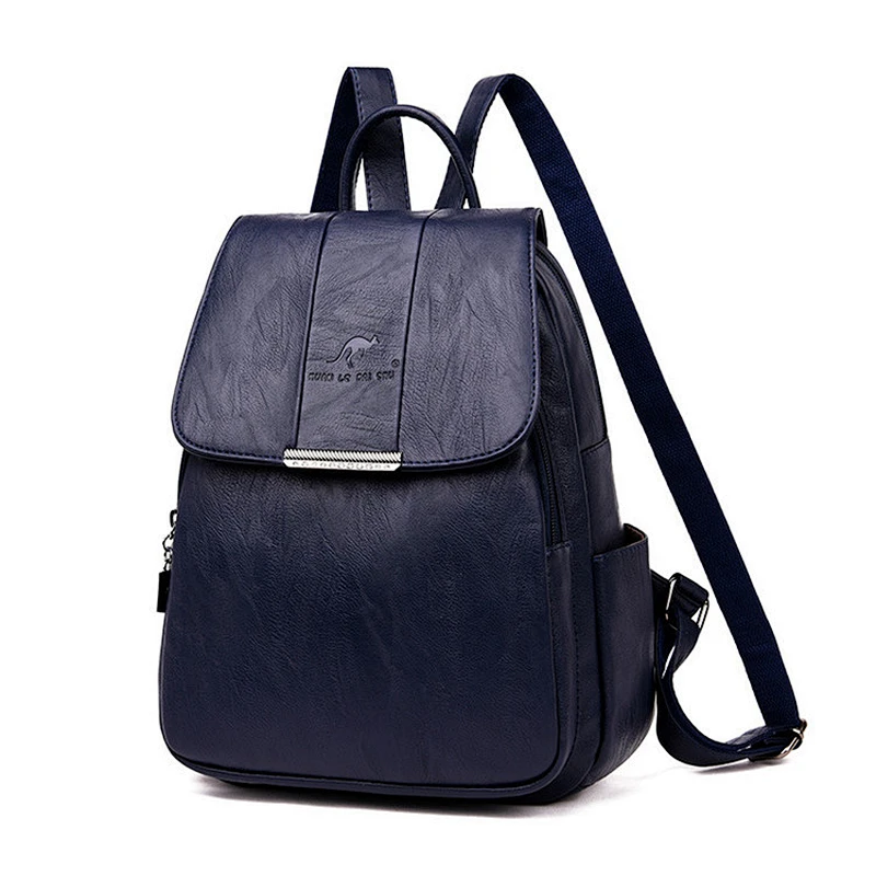 Hot selling fashion women backpack for school girls travel pu leather backpack