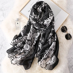 New fashion warm elegant thickened shawl indian long silk scarf shawl women