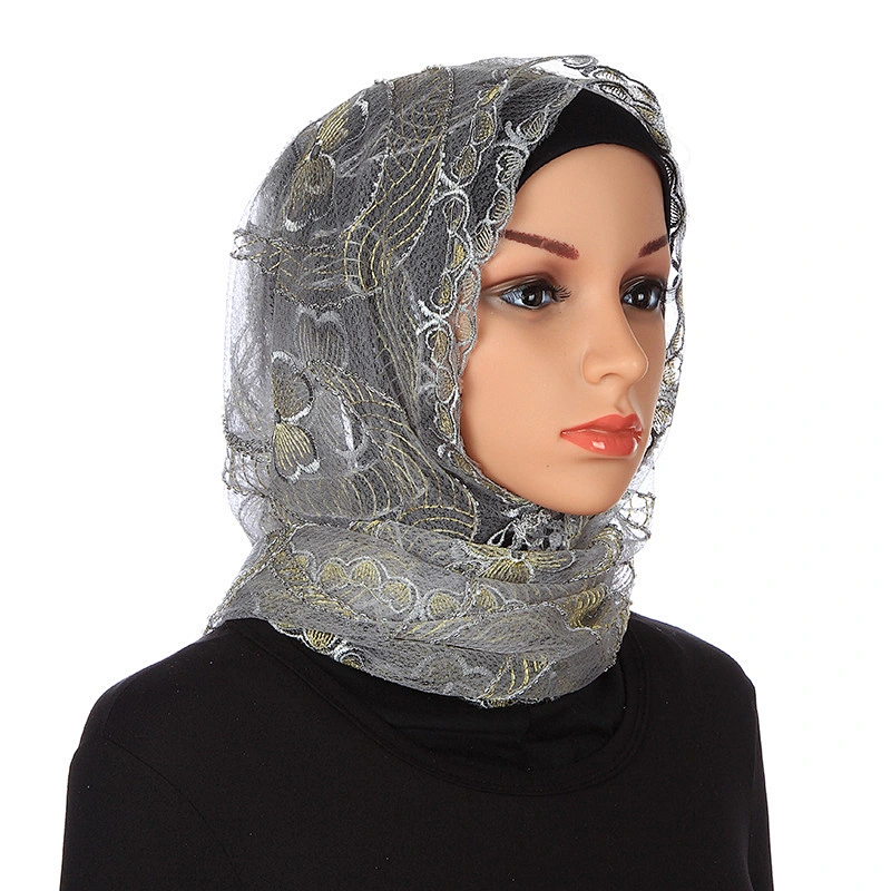 2017 new fashion islamic muslim women silk turban scarf hijab