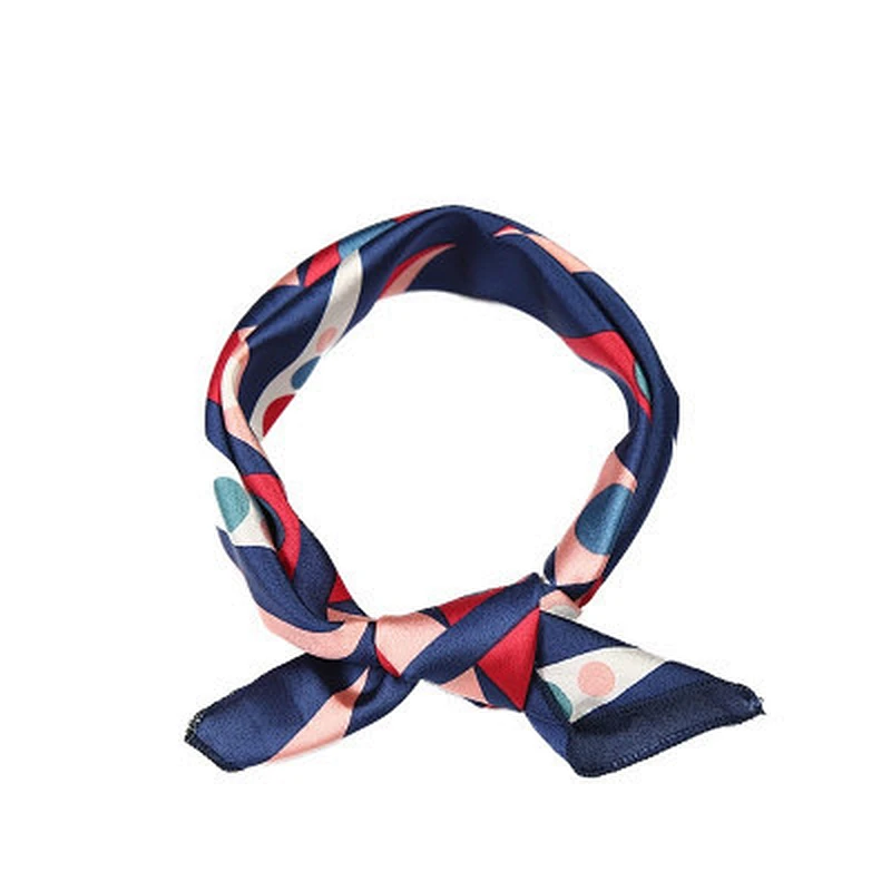 Comfortable all-match women sunscreen wholesale small silk printed scarf