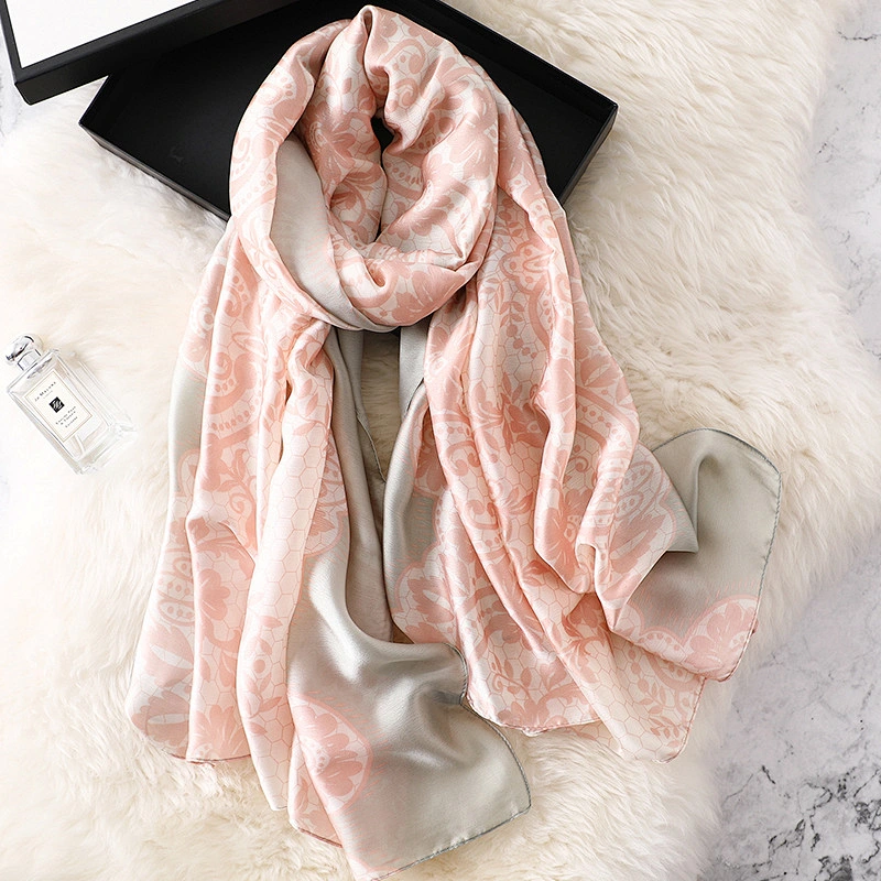 New fashion warm elegant thickened shawl indian long silk scarf shawl women