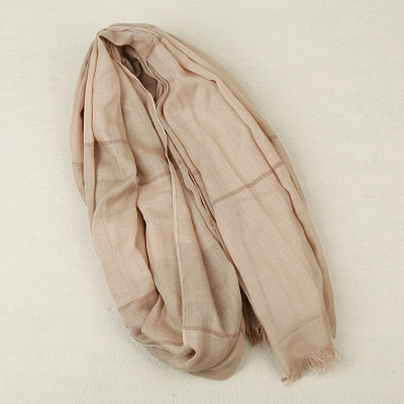 Short beard scarf oversized stitching travel sunscreen shawl women's cotton and linen scarf women