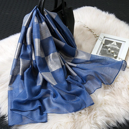 Shawl female gold silk scarf wholesale fashion wholesale fashion blended scarf women hijab