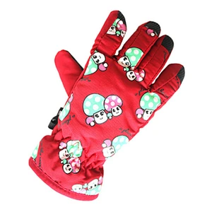 Winter Snowboard Skiing Windproof Print Warm Outdoor Sports  riding gloves motorcycle