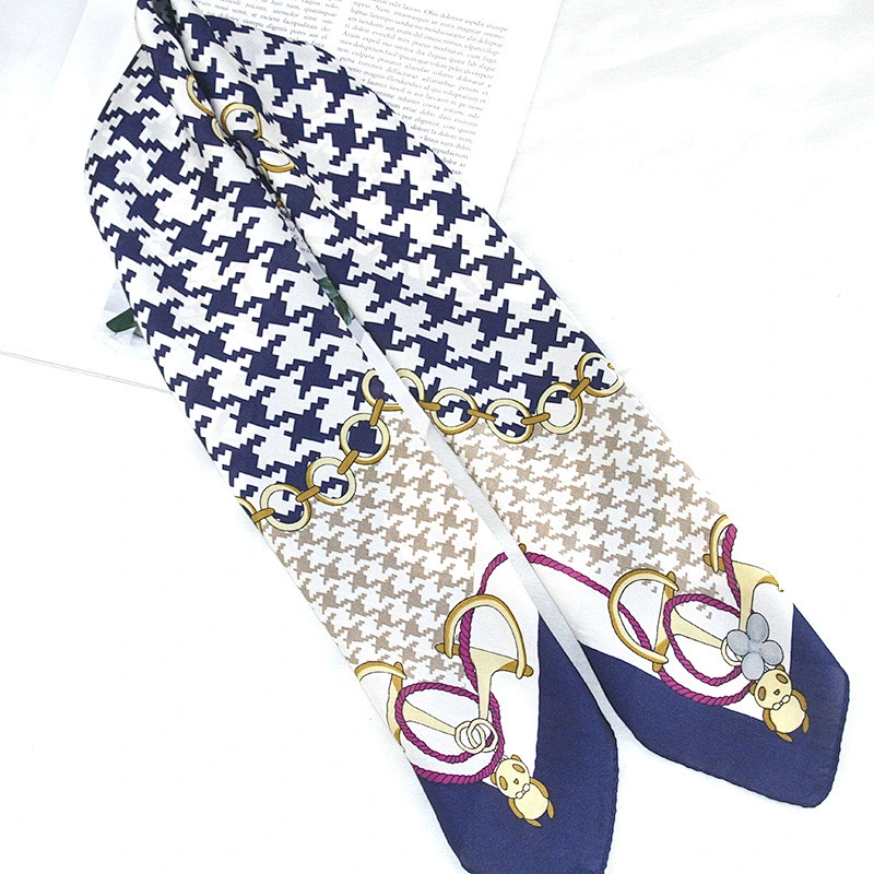70cm houndstooth female decorative professional neck printing plain small square scarf