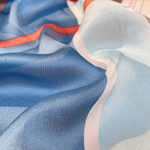 Factory direct color grid new fashion printing sunscreen women print silk shawl scarf