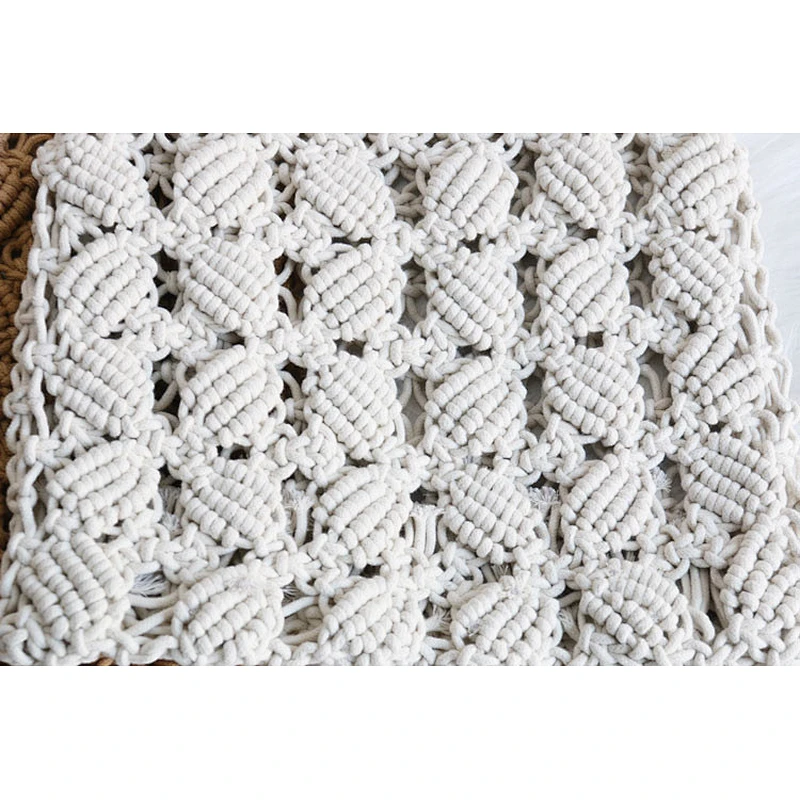 Low moq crochet net tote bag handmade bags women beach handbag