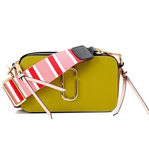New Fashion PU Leather Wide Strap Women Shoulder Bag Camera Crossbody Handbags