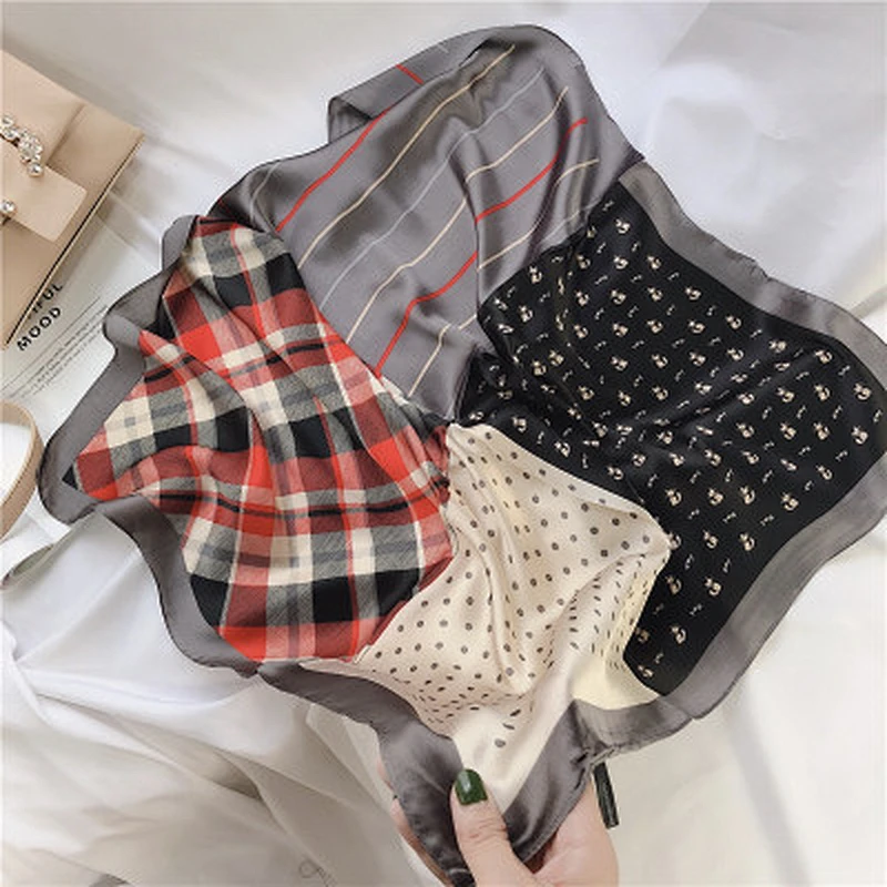 New style wild professional ventilate comfortable cotton women thin necksmall scarf silk