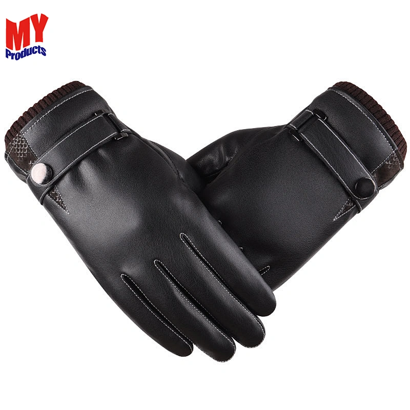 Men Winter Warm Skiing Cycling Riding Comfort cheap Driving Leather Glove