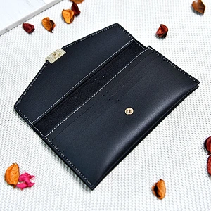 New Geometric Envelope Clutch Card Holders fashion women ladies  leather long wallet