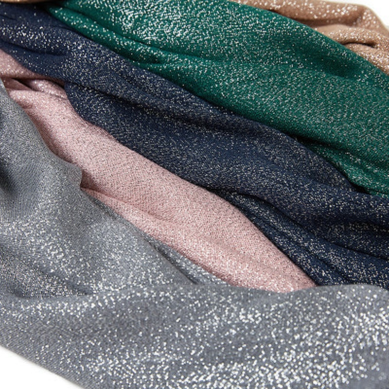 Solid color silver silk starry tassel shawl women beautiful hijab hijabs muslim scarf