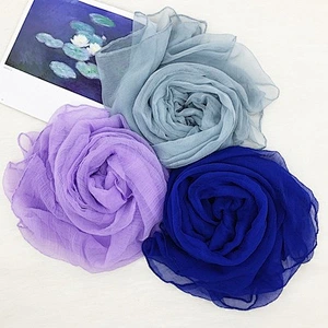 Simulation silk crocodile wrinkle sunscreen shawl brand plain beach silk scarf shawl
